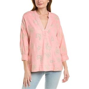 Johnny Was Jade Skyler Top in Coral size Medium